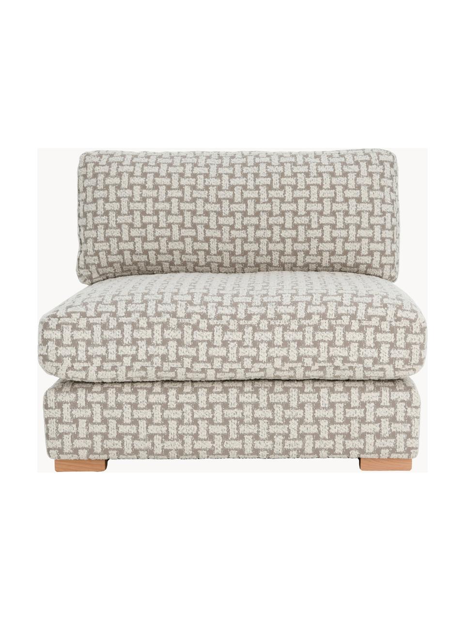 Bouclé-Loungesessel Stories, Bezug: 50 % Polyester, 50 % Baum, Gestell: Kieferholz, Sperrholz, Webstoff Beige, Weiß, B 93 x T 91 cm