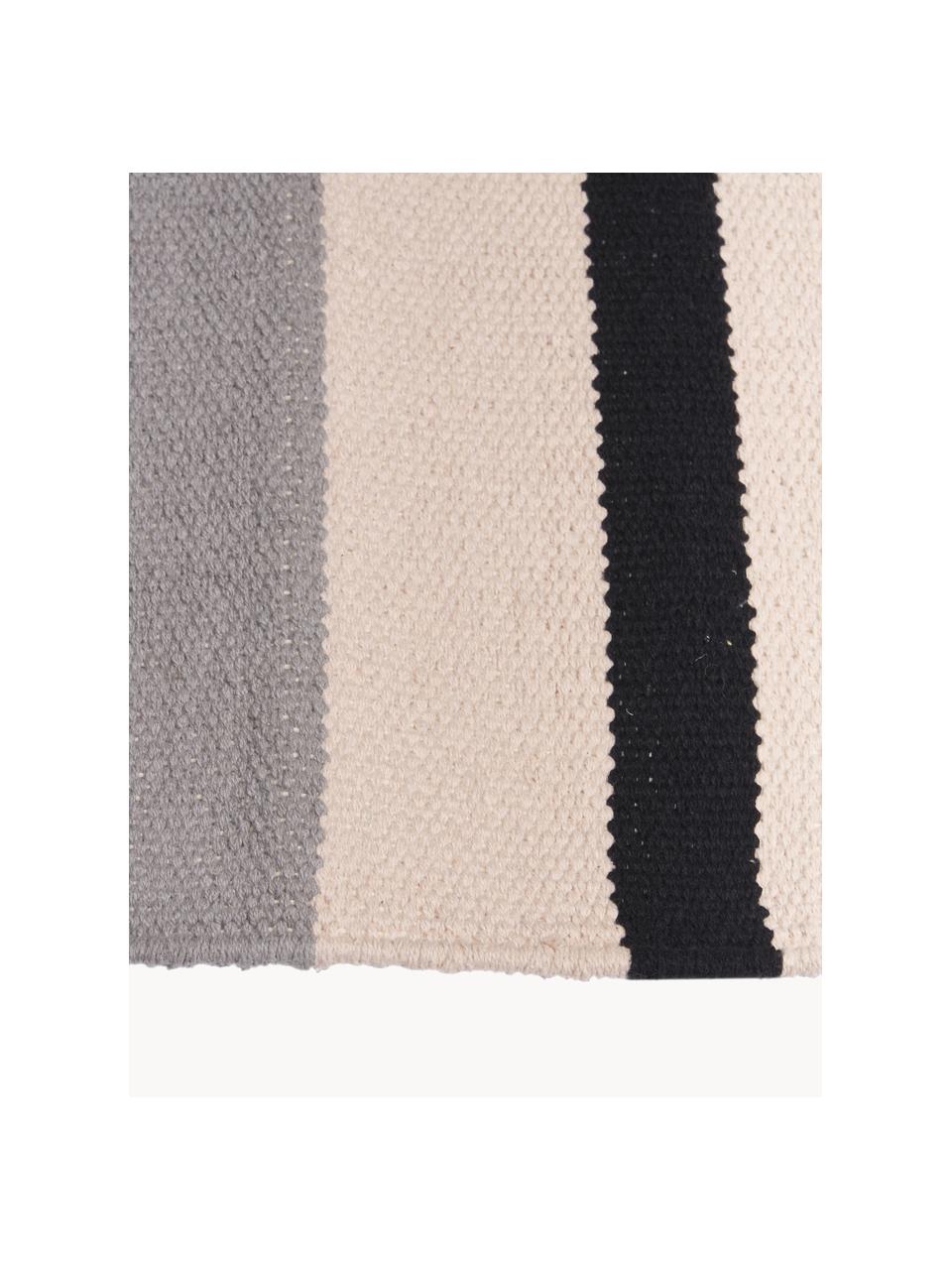 Tapis de couloir kilim tissé main Indiana, 100 % coton bio, certifié GOTS, Multicolore, larg. 80 x long. 200 cm