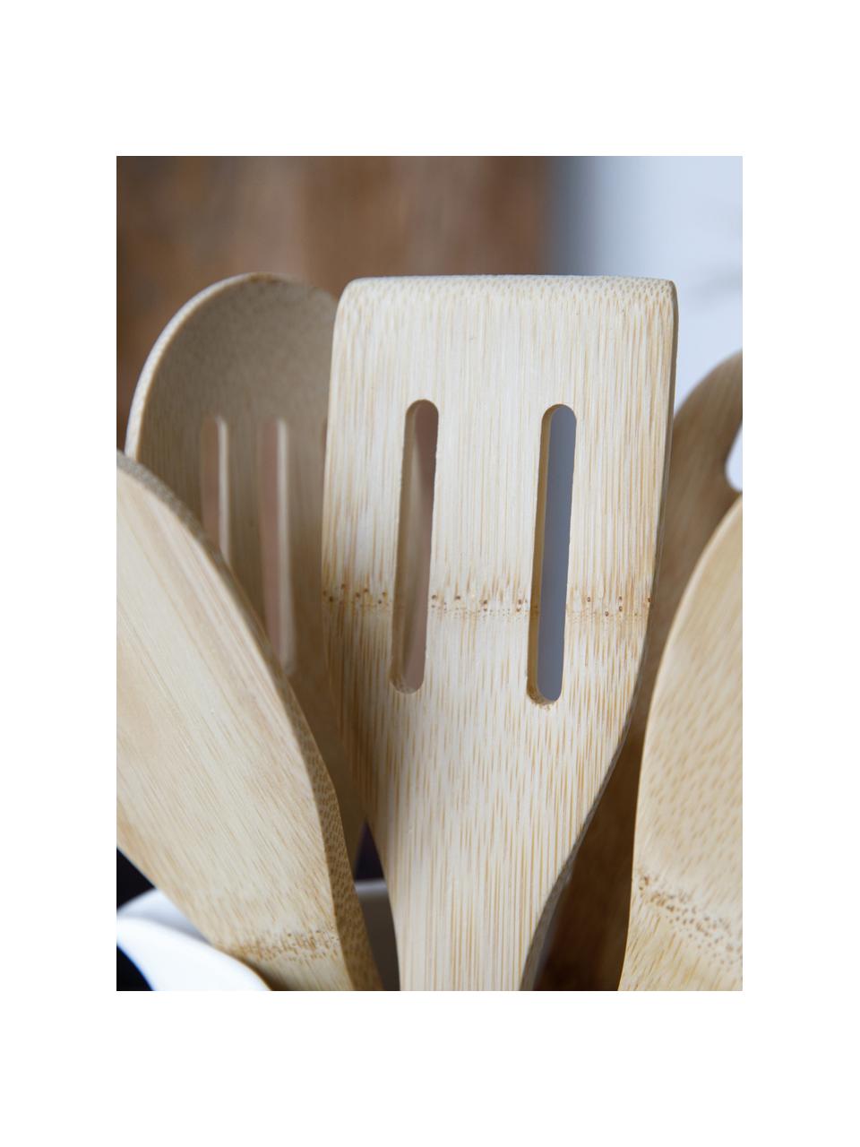 Set di 5 utensili da cucina in bambù Grodi, Bambù, Legno di bambù, Lung. 36 cm
