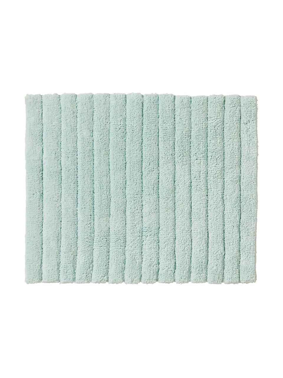 Fluffy badmat Board in mintgroen, Katoen, zware kwaliteit, 1900 g/m², Mintgroen, 50 x 60 cm