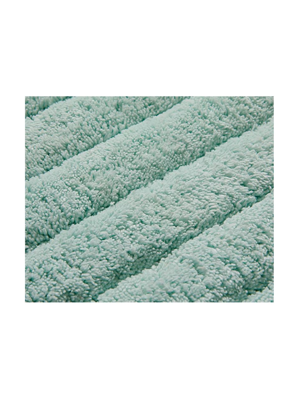 Tappeto bagno morbido verde menta Board, Cotone, qualità pesante, 1900 g/m², Verde menta, Larg. 50 x Lung. 60 cm