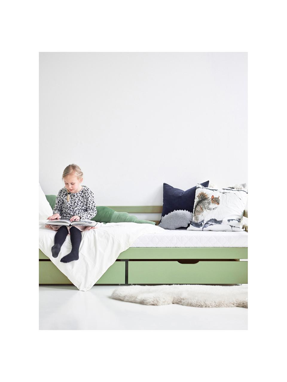 Szuflada z drewna sosnowego Eco Comfort, 2 szt., Lite drewno sosnowe z certyfikatem FSC, sklejka, Zielony, S 91 x G 60 cm