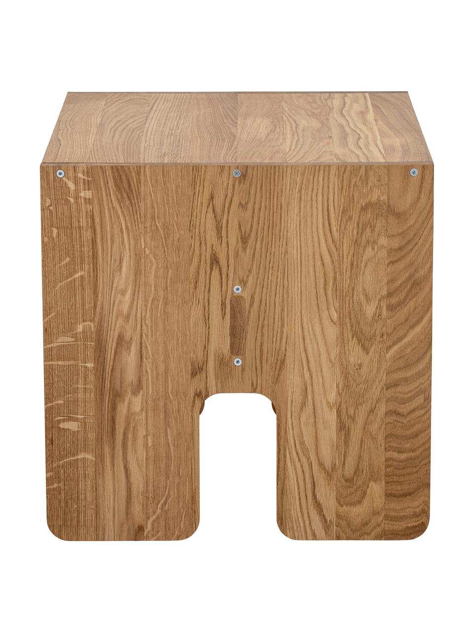 Tavolino per bambini in legno di quercia Bas, Legno di quercia, Legno di quercia, Larg. 60 x Prof. 50 cm