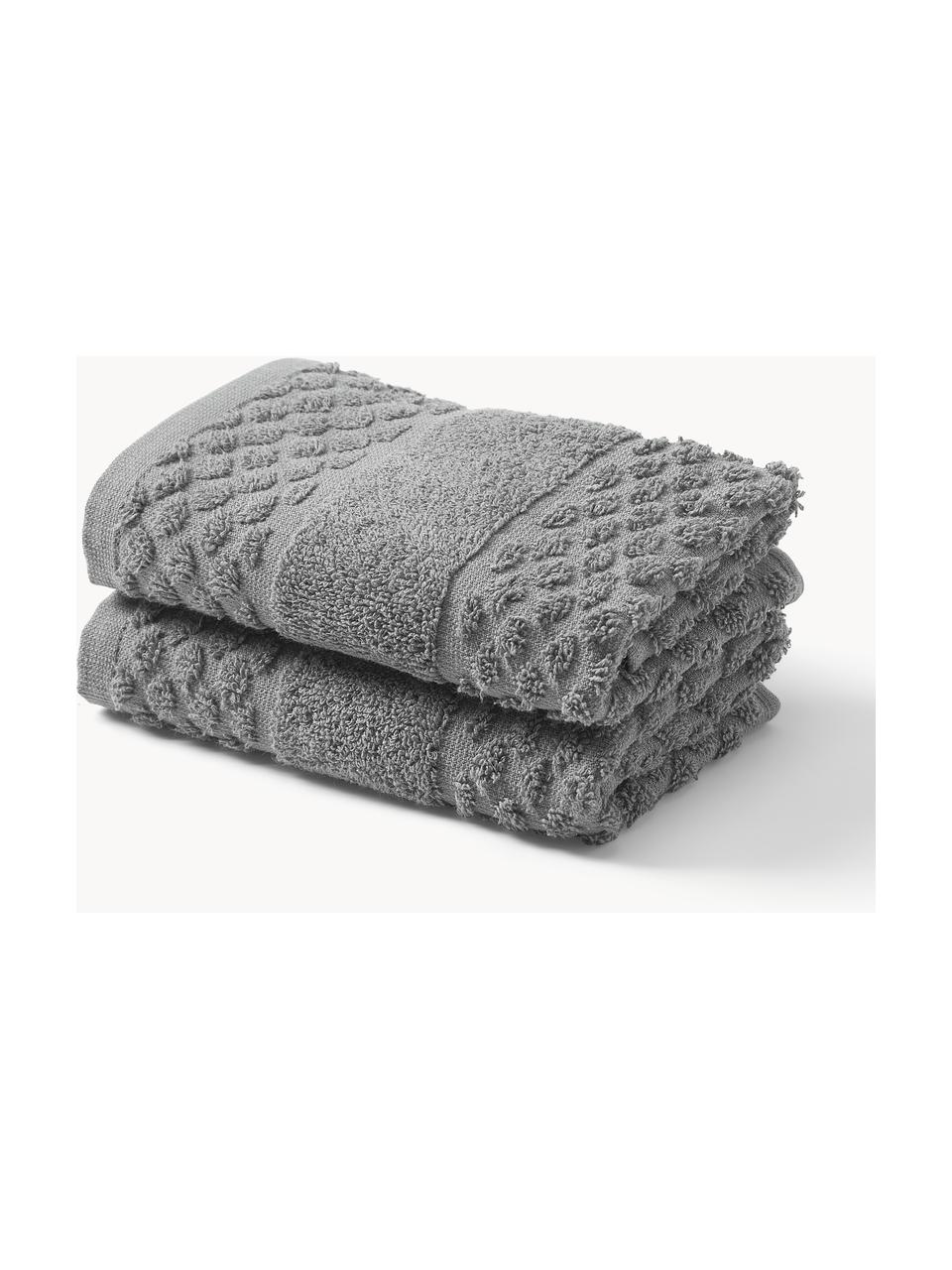 Ręcznik Katharina, różne rozmiary, Ciemny szary, Ręcznik, S 50 x D 100 cm, 2 szt.