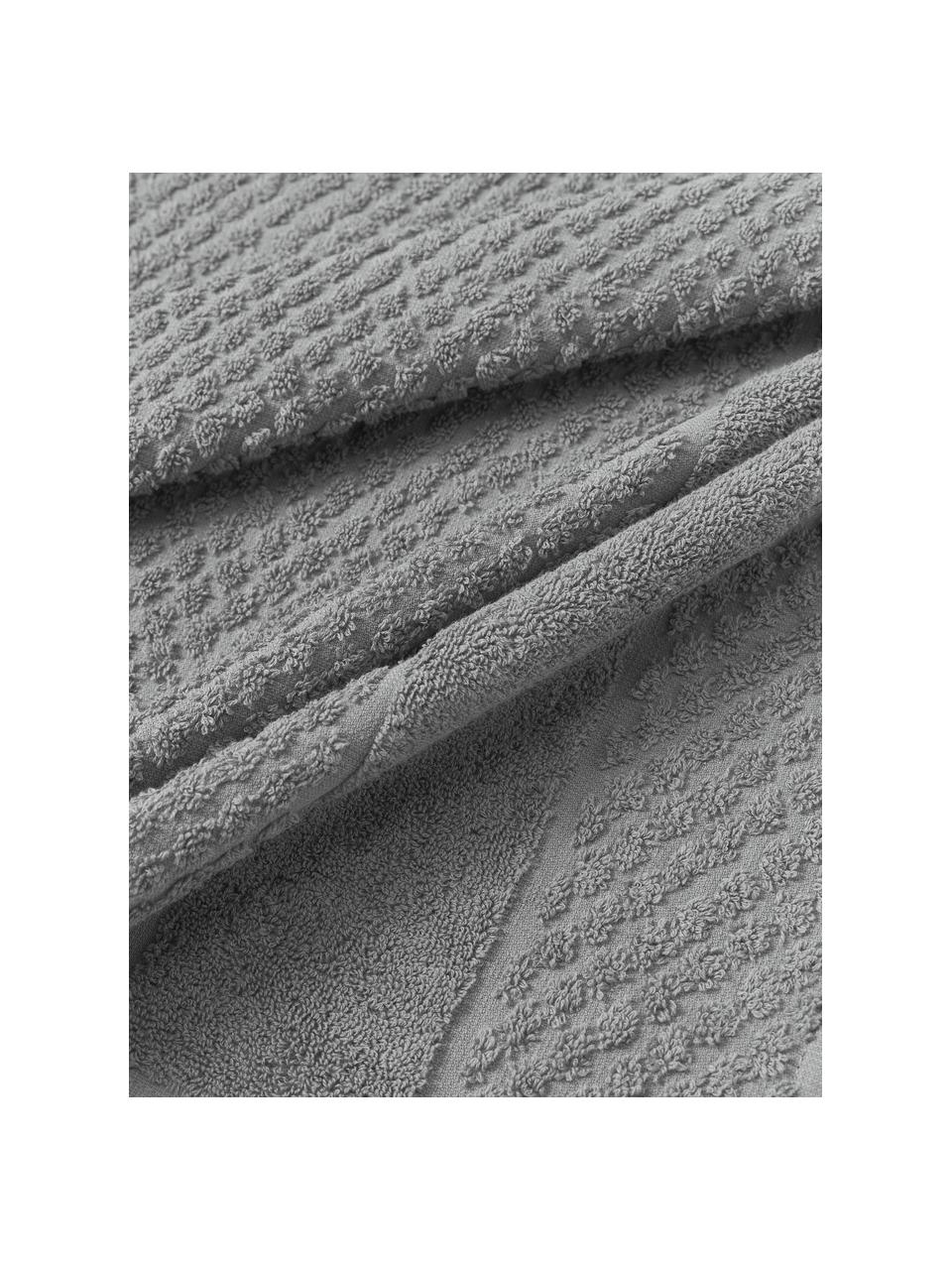 Asciugamano Katharina, varie misure, Grigio scuro, Asciugamano, Larg. 50 x Lung. 100 cm, 2 pz