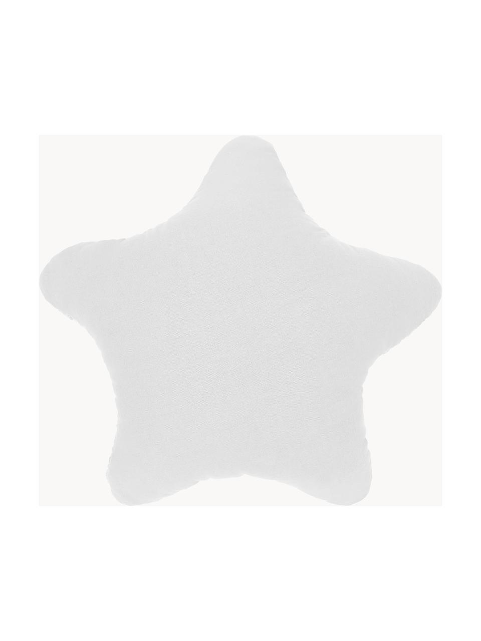 Cuscino a maglia grossa bianca Sparkle, Rivestimento: 100% cotone, Bianco, Larg. 45 x Lung. 45 cm