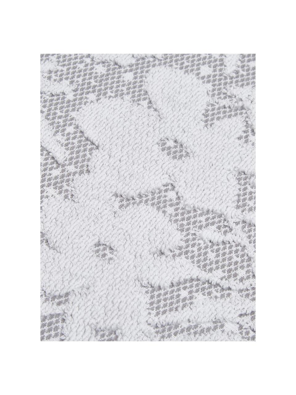 Serviette de toilette en coton pur Matiss, de différentes tailles, Gris, à imprimé, Serviettes invité, larg. 30 x long. 50 cm, 2 pièces