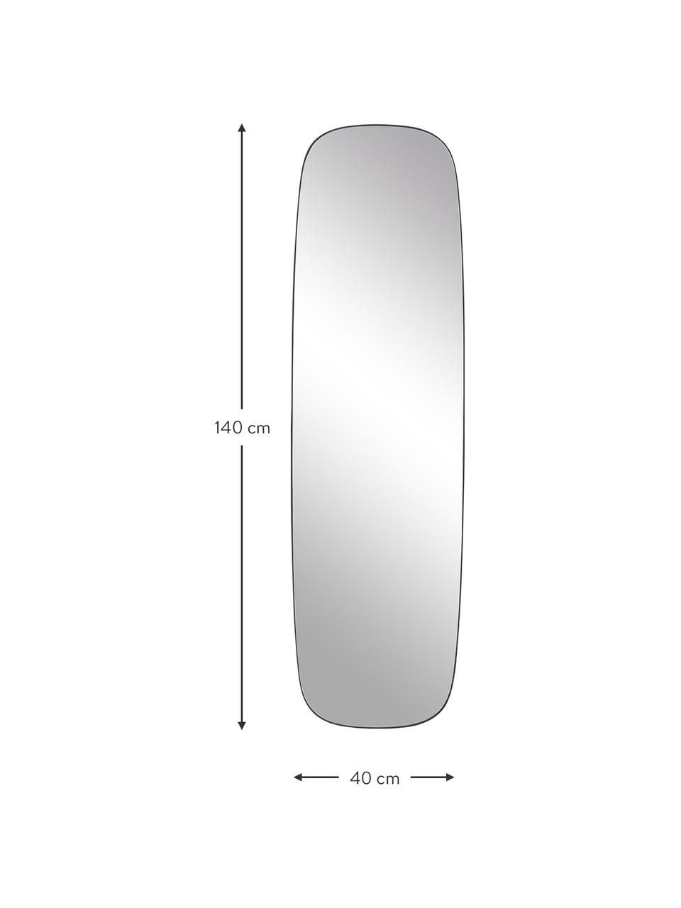 Miroir mural Alyson, Noir, larg. 54 x haut. 168 cm