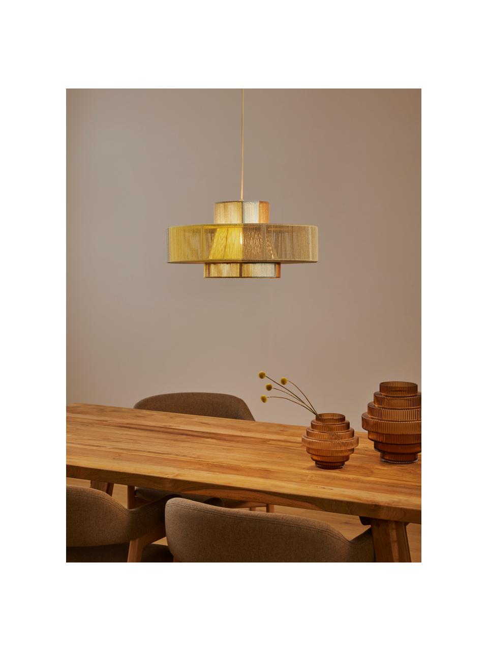 Grande suspension en fils de lin Lace, Multicolore, Ø 50 x haut. 25 cm
