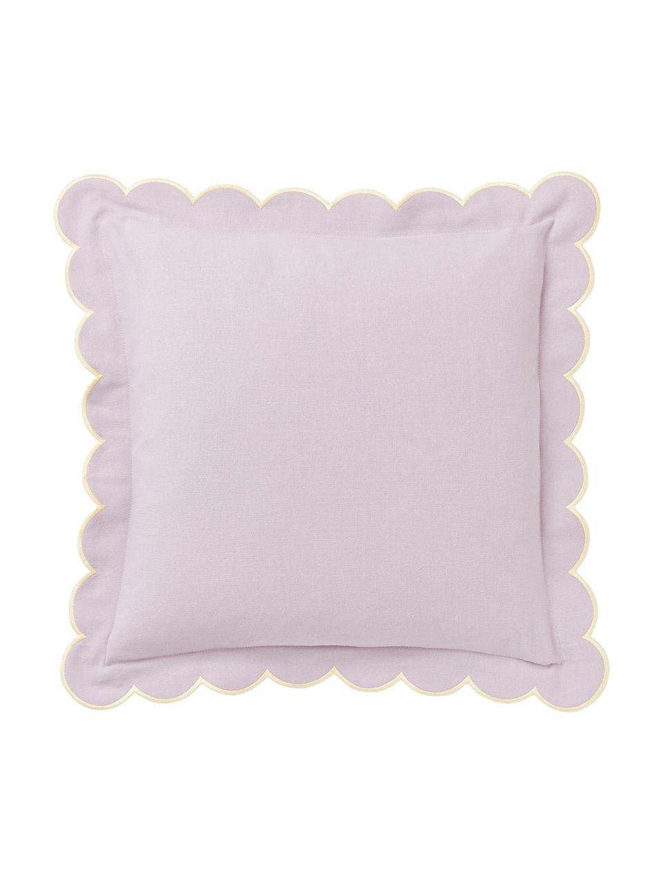 Baumwoll-Kissenhülle Atina mit gewelltem Stehsaum und Overlockkanten, 100 % Baumwolle

Das in diesem Produkt verwendete Material ist schadstoffgeprüft und zertifiziert nach STANDARD 100 by OEKO-TEX®, 4265CIT, CITEVE., Lila, B 45 x L 45 cm