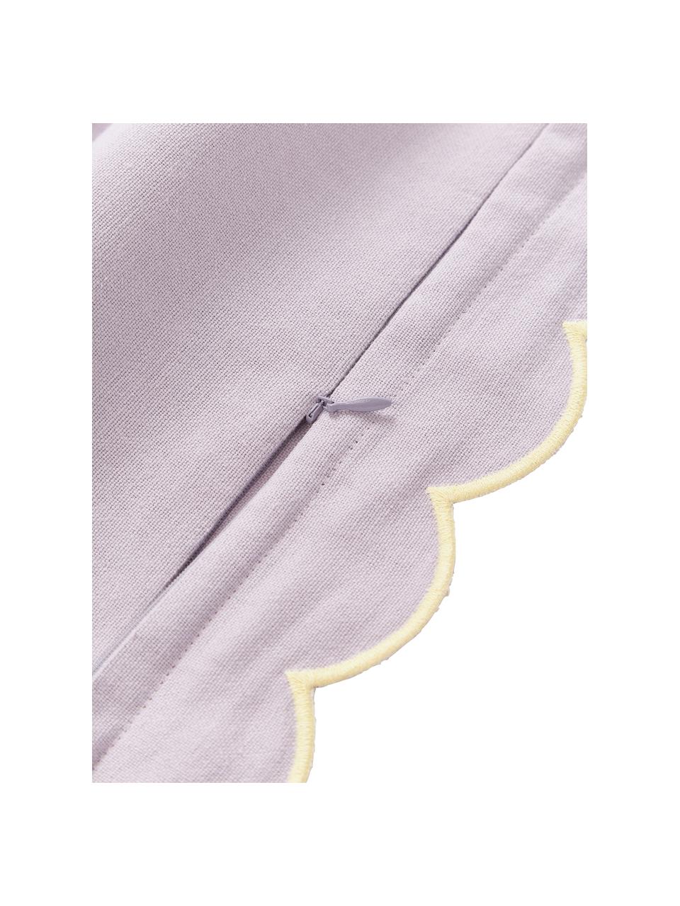 Federa in cotone con bordo ondulato Atina, 100% cotone

Il materiale utilizzato in questo prodotto è testato per le sostanze nocive e certificato secondo lo STANDARD 100 by OEKO-TEX®, 4265CIT, CITEVE., Lilla, Larg. 45 x Lung. 45 cm