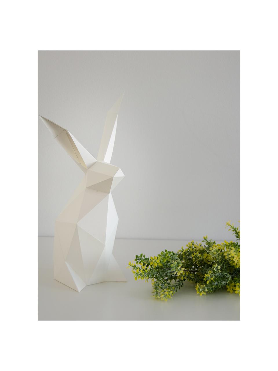 Lampa stołowa z papieru  do montażu Rabbit, Biały, S 18 x W 34 cm