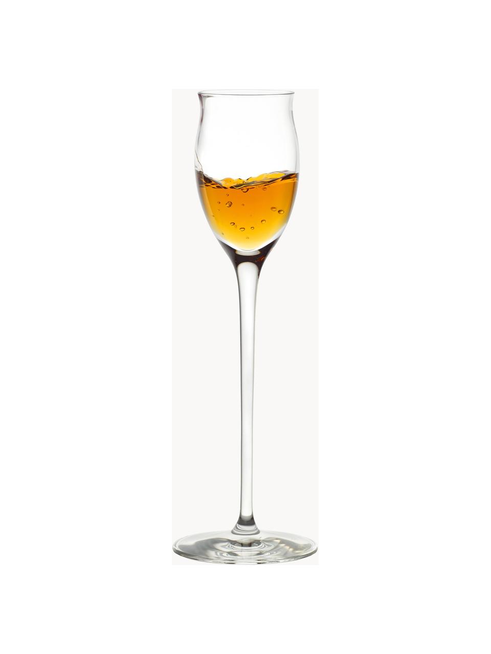 Copas de licor de cristal Quatrophil, 6 uds., Cristal, Transparente, Ø 6 x Al 20 cm, 65 ml