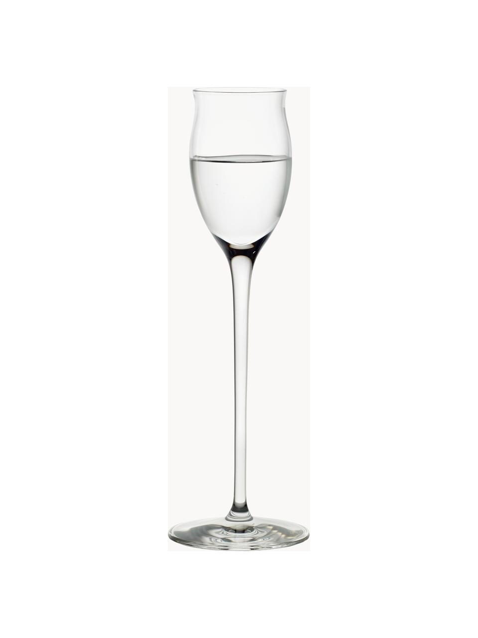 Krištáľové poháre na likér Quatrophil, 6 ks, Krištáľové sklo, Priehľadná, Ø 6 x V 20 cm, 65 ml