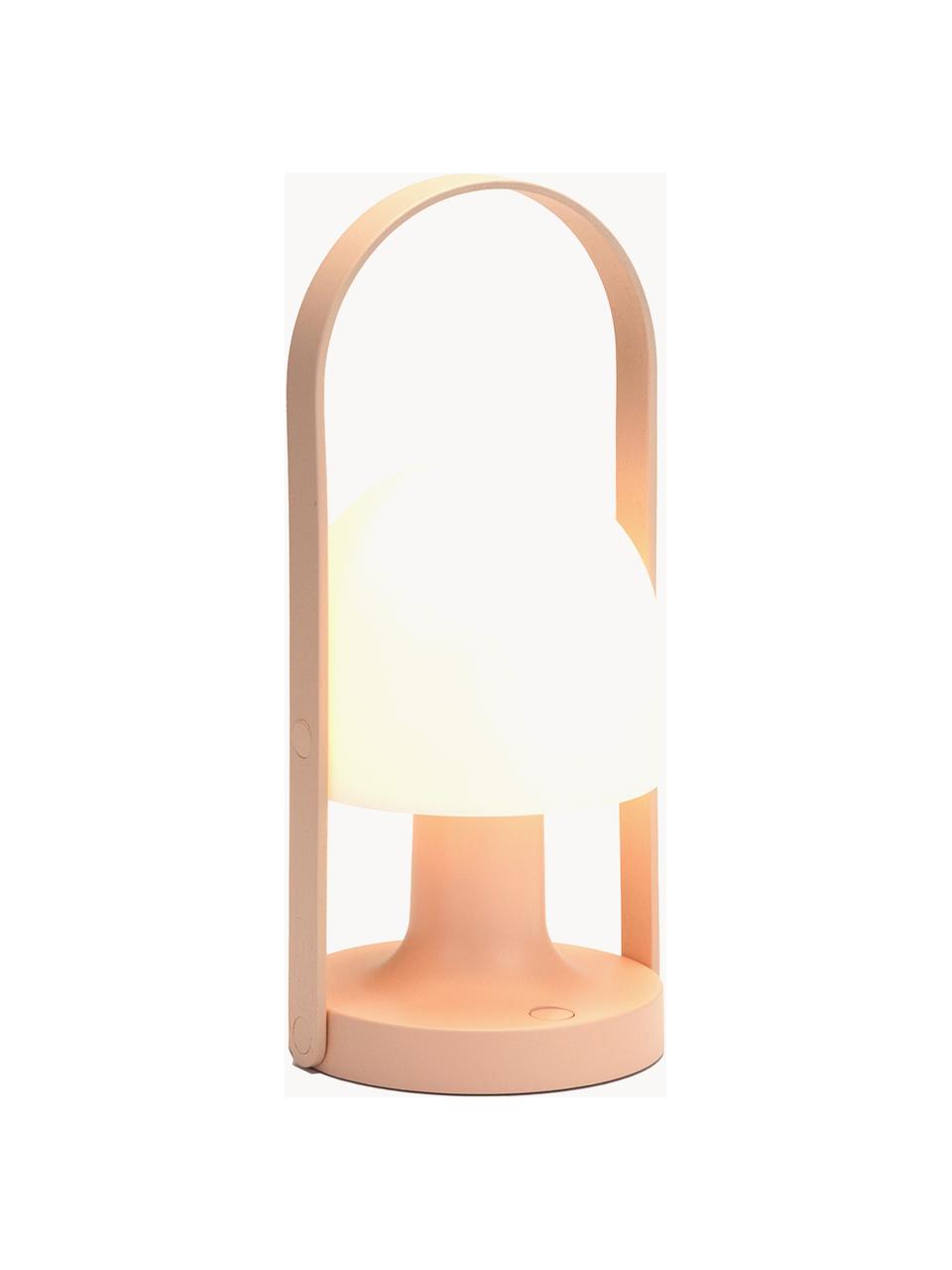 Mobilna lampa stołowa LED z funkcją przyciemniania FollowMe, Biały, brzoskwiniowy, Ø 12 x W 29 cm