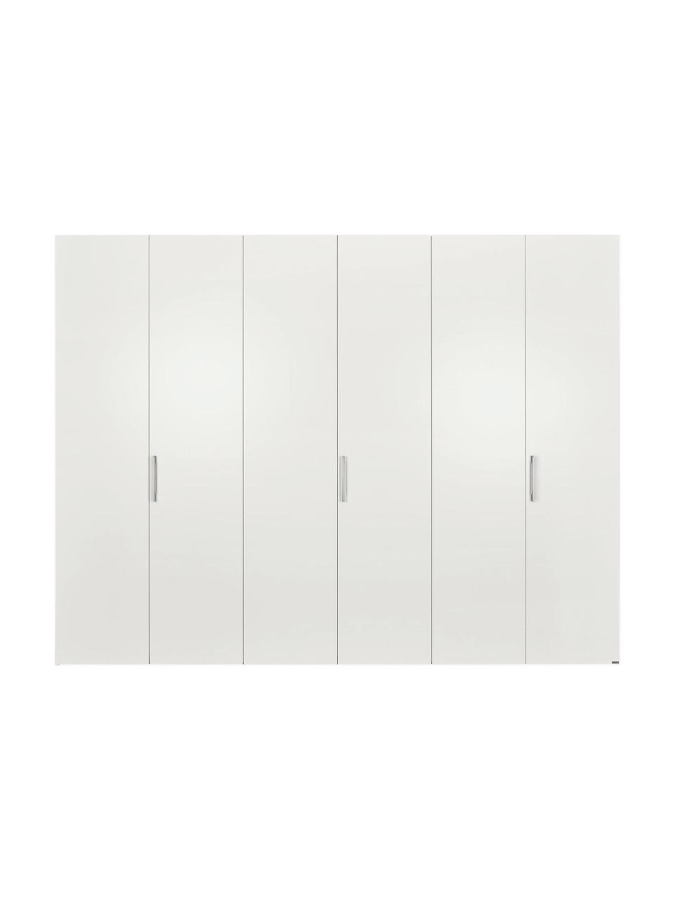Draaideurkast Madison 6 deuren, inclusief montageservice, Frame: panelen op houtbasis, gel, Wit, B 302 x H 230 cm