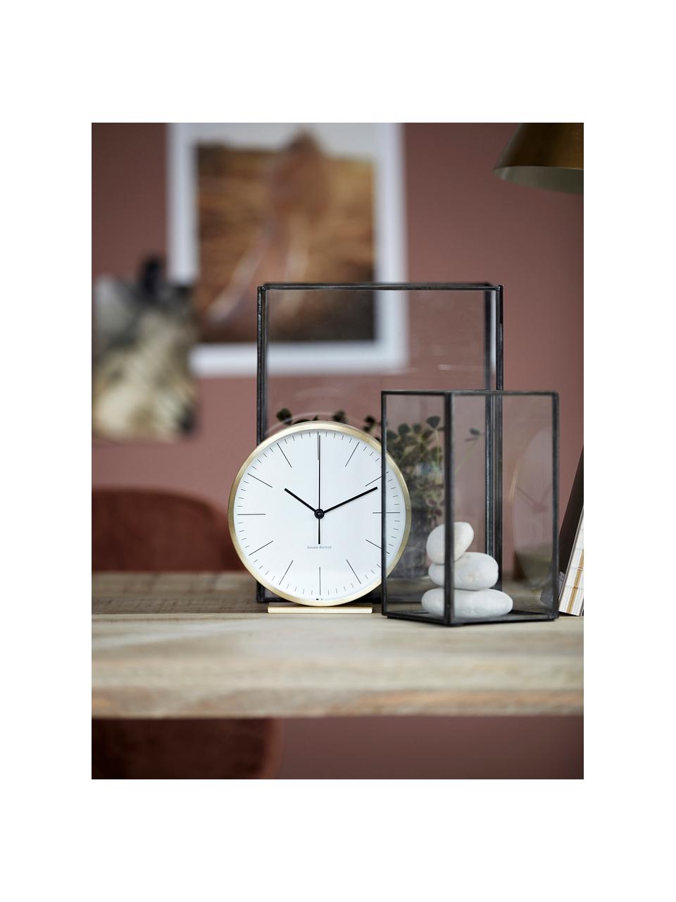 Reloj de mesa Hannah, Dorado, Ø 15 x Al 4 cm