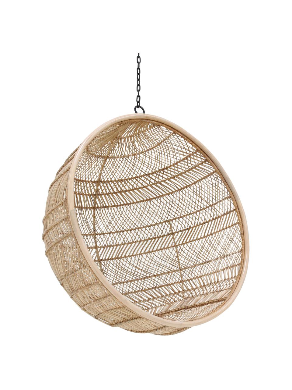 Poltrona sospesa in rattan Structure, Rattan, Ø 108 x Alt. 83 cm