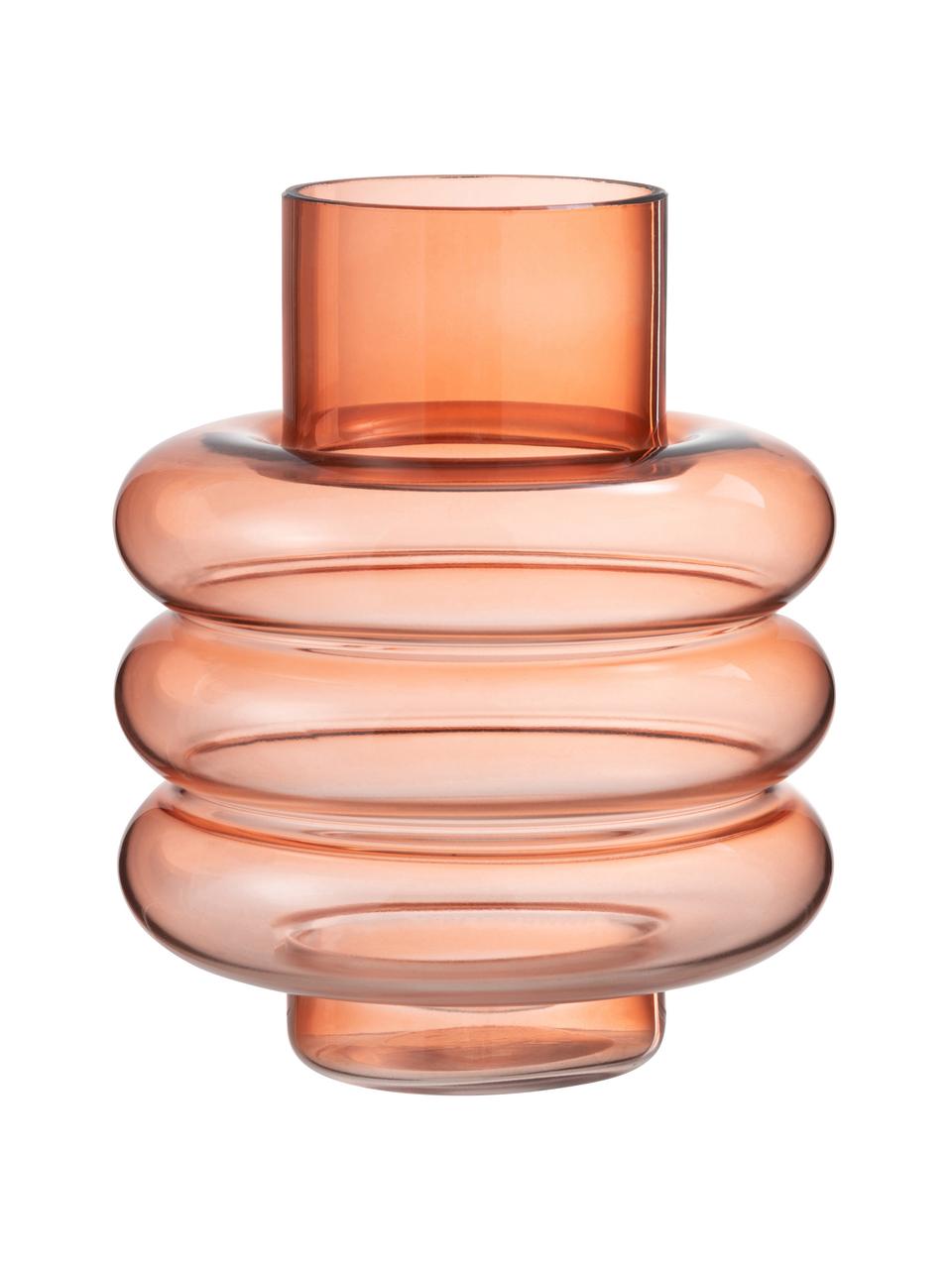 Design-Vase Lima, Glas, Orange, Ø 17 x H 23 cm