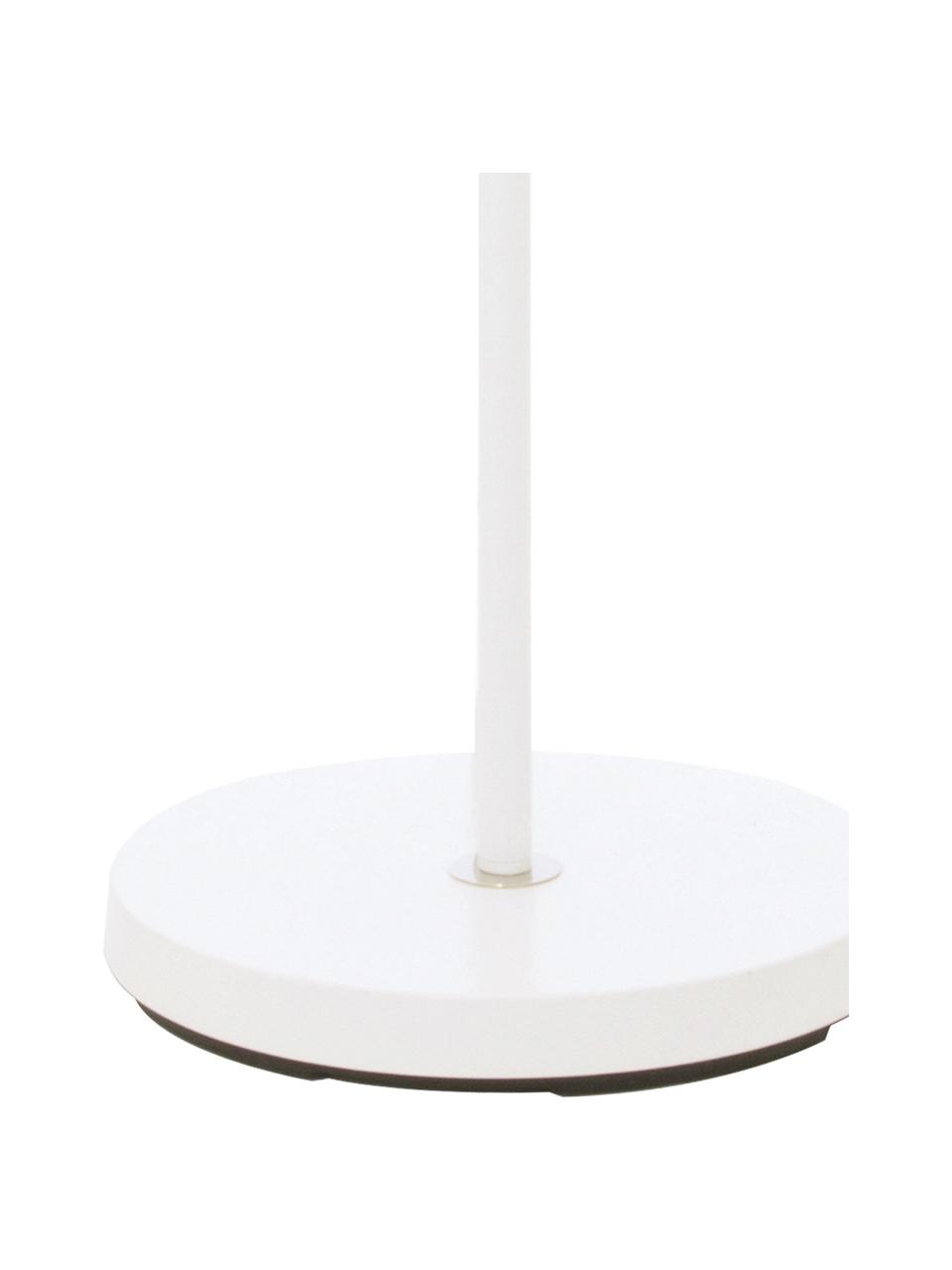 Lámpara de lectura Bow, estilo escandinavo, Pantalla: latón con pintura en polv, Cable: plástico, Blanco, marrón, An 48 x Al 152 cm