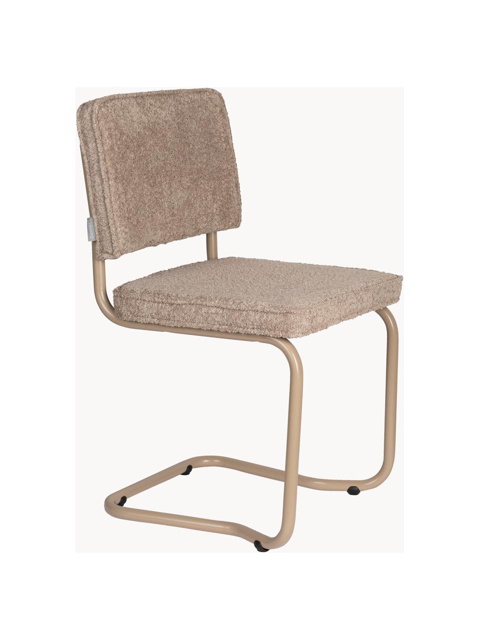 Plyšové houpací židle Kink, 2 ks, Nugátová, béžová, Š 48 cm, H 48 cm