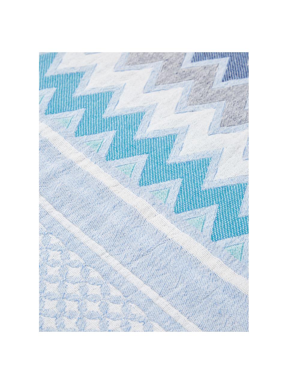 Narzuta Oglio, 100% bawełna, Niebieski, S 180 x D 235 cm (do łóżek od 140 x 200)