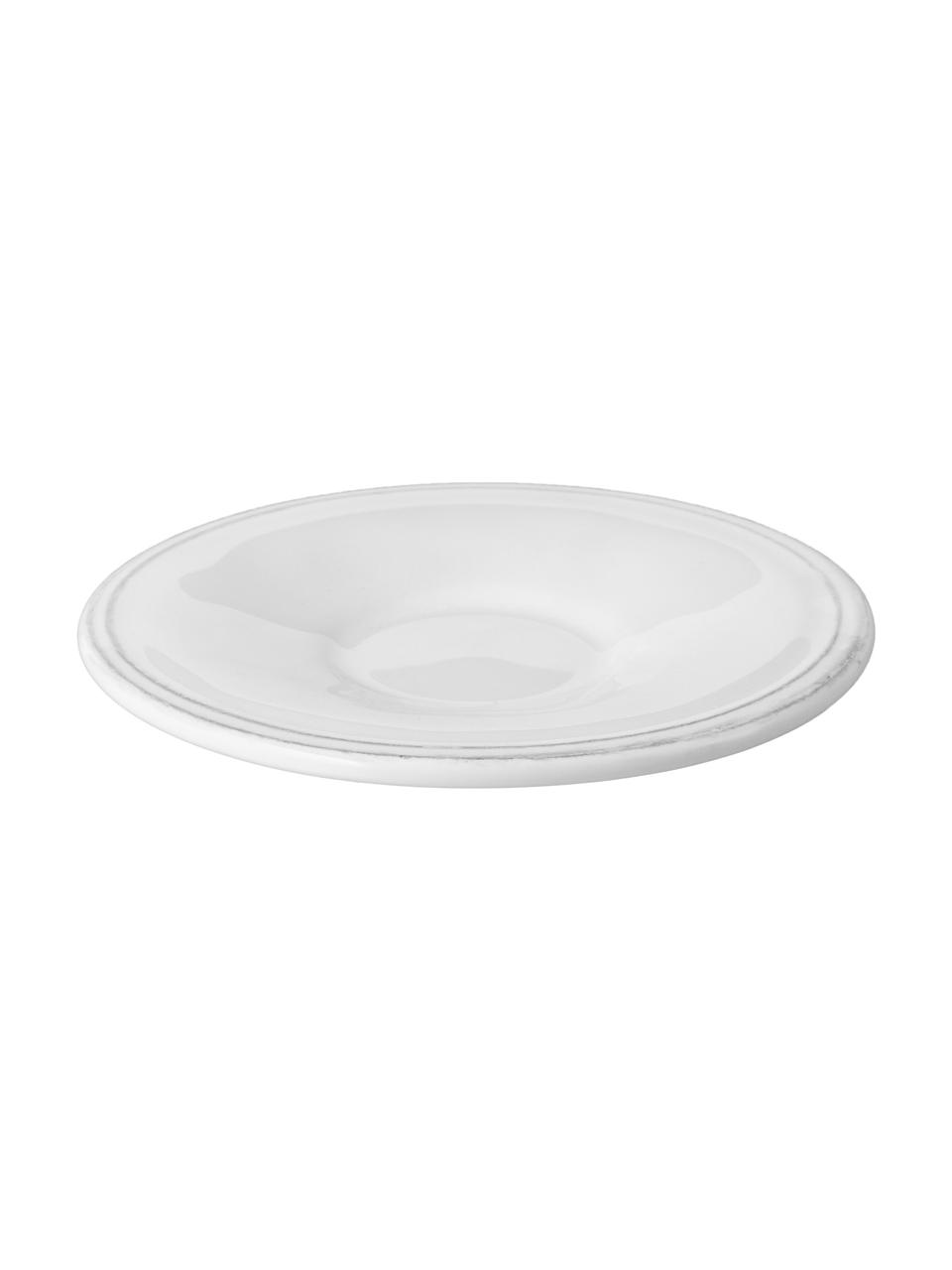 Tazas de café Constance, 6 uds., estilo rústico, Cerámica, Blanco, Ø 13 x Al 6 cm