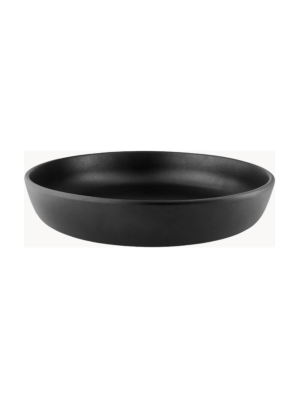 Servierschale Nordic Kitchen, Steinzeug, Schwarz, Ø 25 x H 5 cm