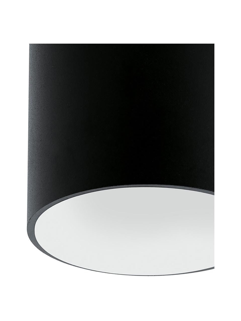 LED-Deckenspot Marty Schwarz-Weiß, Lampenschirm: Metall, pulverbeschichtet, Schwarz,Weiß, Ø 10 x H 12 cm
