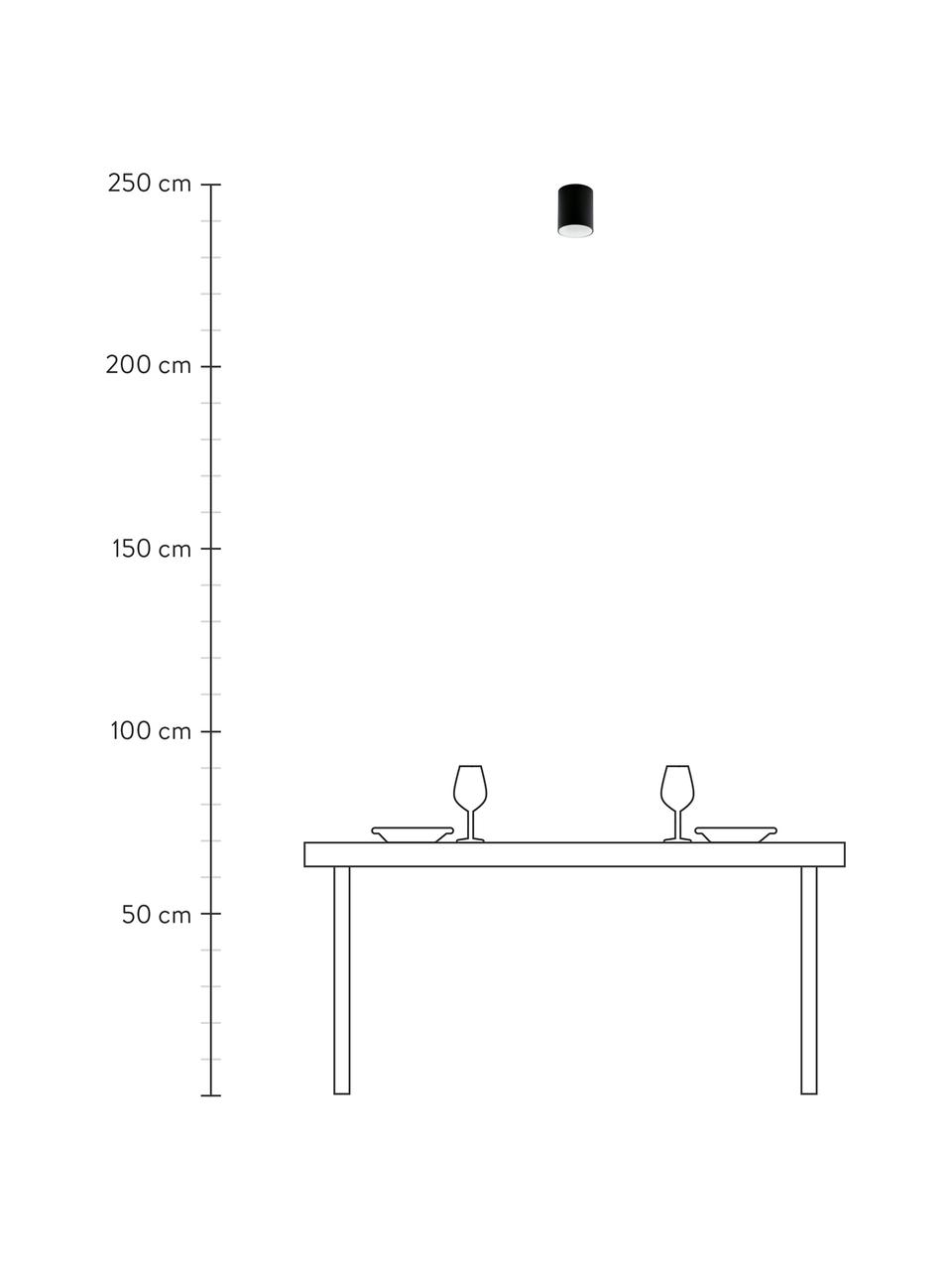 LED-Deckenspot Marty, Lampenschirm: Metall, pulverbeschichtet, Schwarz, Weiß, Ø 10 x H 12 cm
