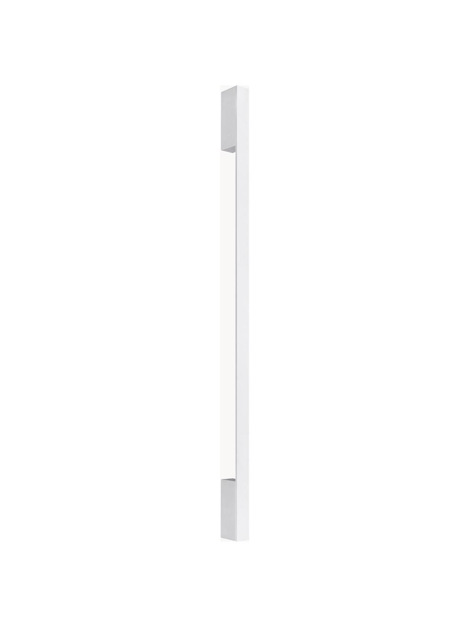 Aplique artesanal grande LED Riset, Metal recubierto, Blanco, F 7 x Al 120 cm