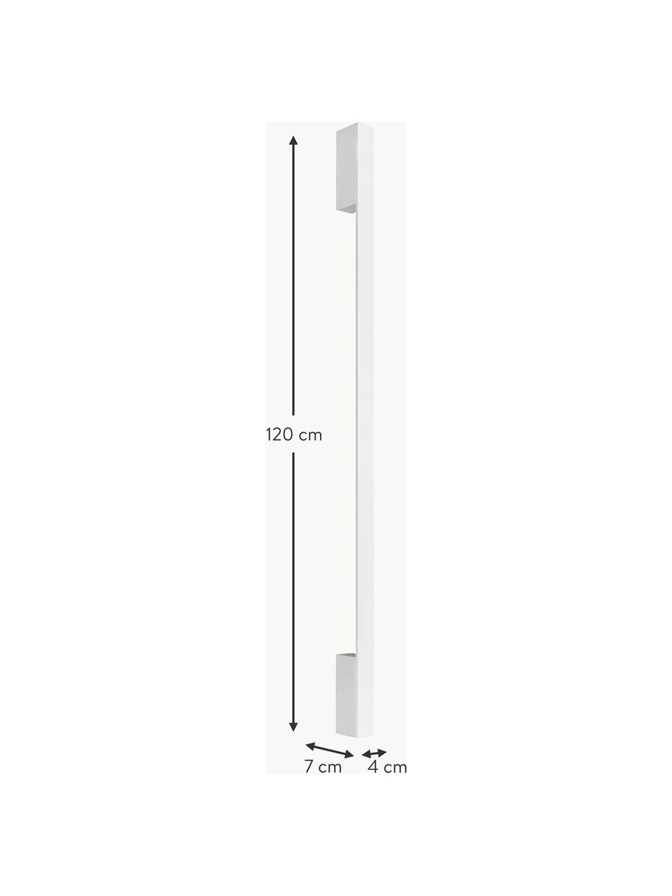 Aplique artesanal grande LED Riset, Metal recubierto, Blanco, F 7 x Al 120 cm