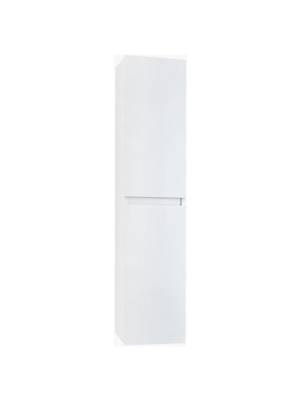 Mueble de baño alto Perth, 35 cm, Estantes: vidrio, Blanco, An 35 x Al 160 cm