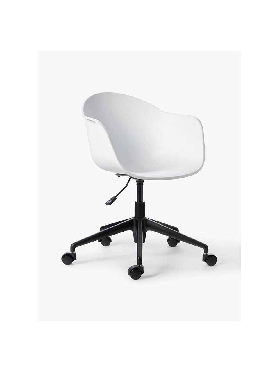 Chaise de bureau Claire, Blanc, larg. 66 x prof. 60 cm