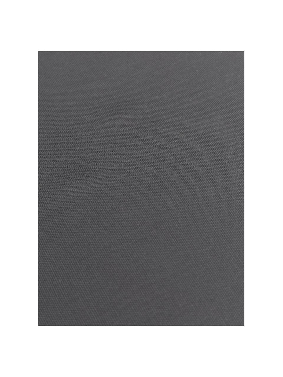 Cuscino sedia alto in cotone grigio scuro Zoey, Rivestimento: 100% cotone, Grigio scuro, Larg. 40 x Lung. 40 cm