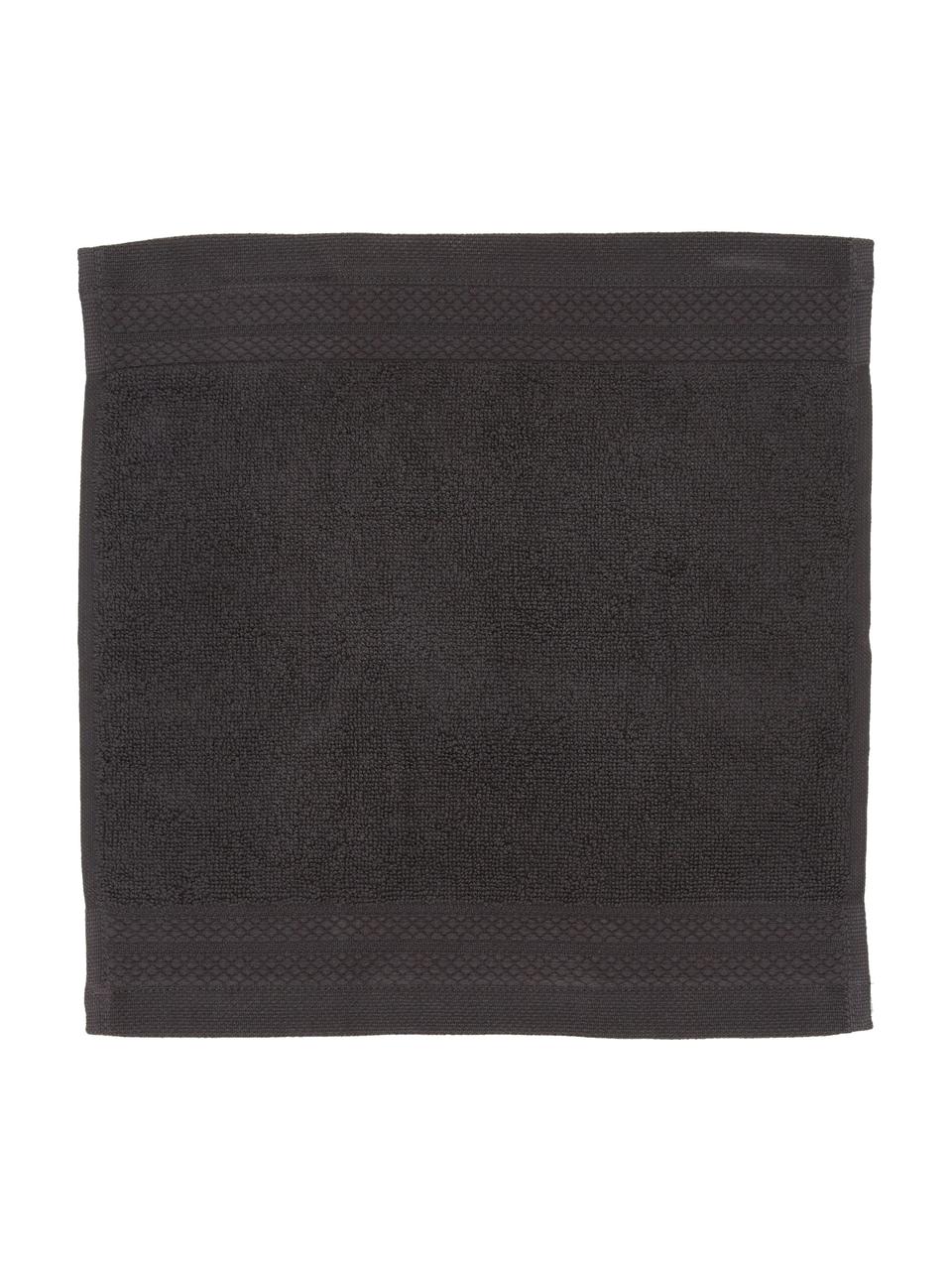 Toalla de algodón ecológico Premium, diferentes tamaños, Negro, Toalla tocador, An 30 x L 30 cm, 2 uds.