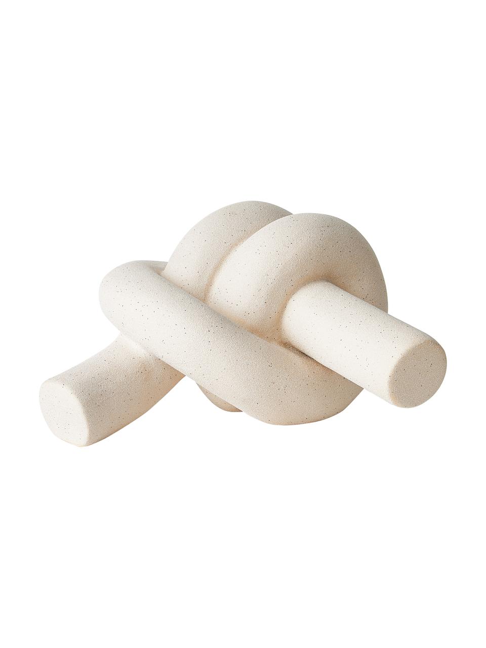 Oggetto decorativo fatto a mano Nodo, Gres, Beige, Larg. 23 x Alt. 12 cm