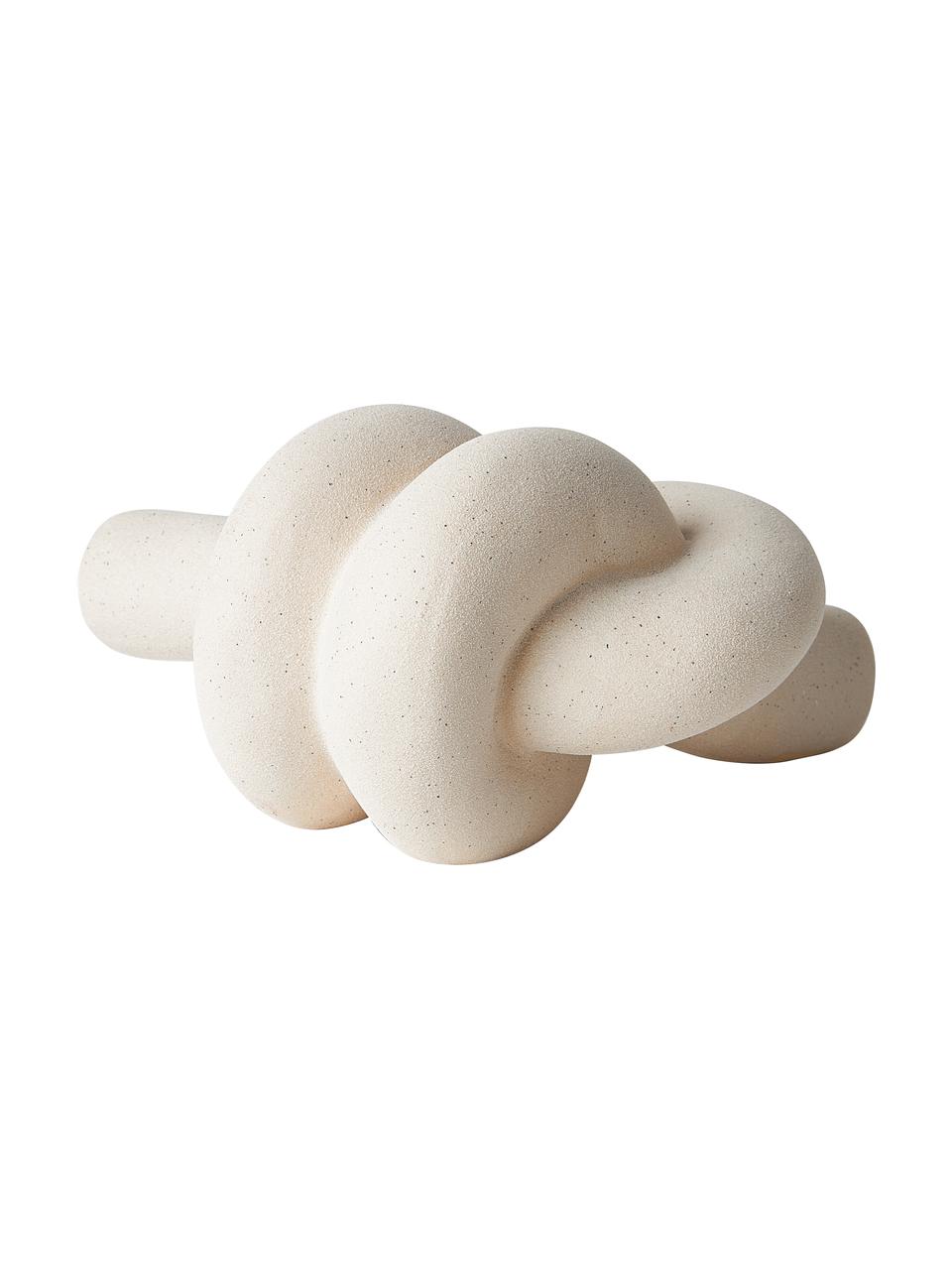 Oggetto decorativo fatto a mano Nodo, Gres, Beige, Larg. 23 x Alt. 12 cm