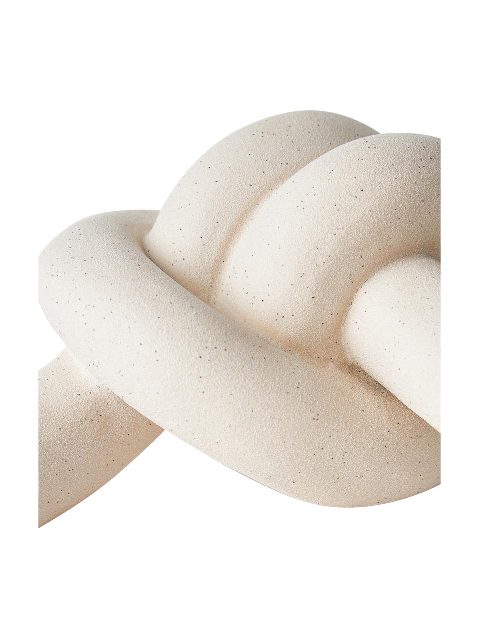 Ručne vyrobená dekorácia Nodo, Kamenina, Béžová, Š 23 cm, V 12 cm