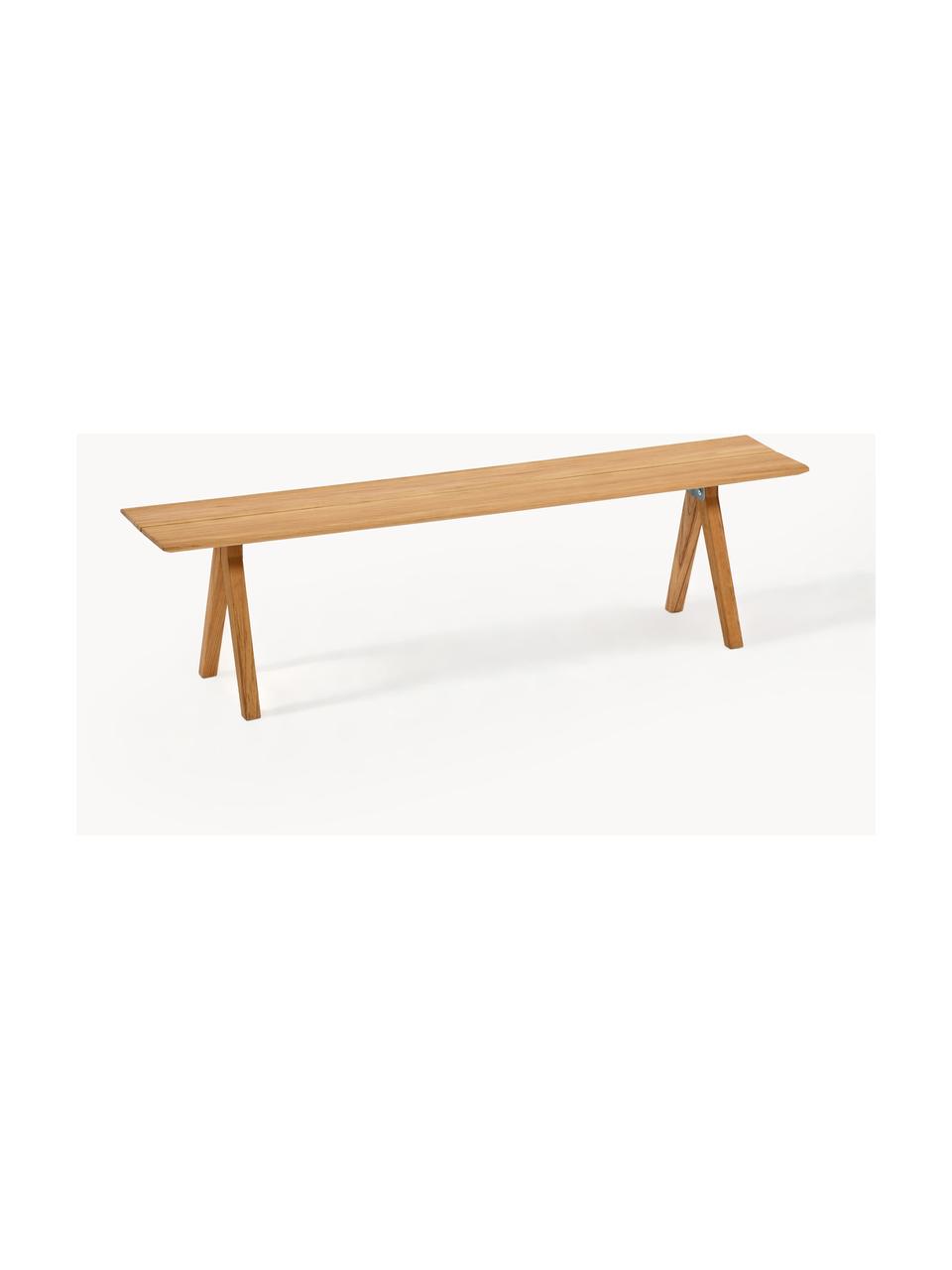 Ręcznie wykonana ławka ogrodowa z drewna tekowego Loft, różne rozmiary, Drewno tekowe, Drewno tekowe, S 180 x G 38 cm