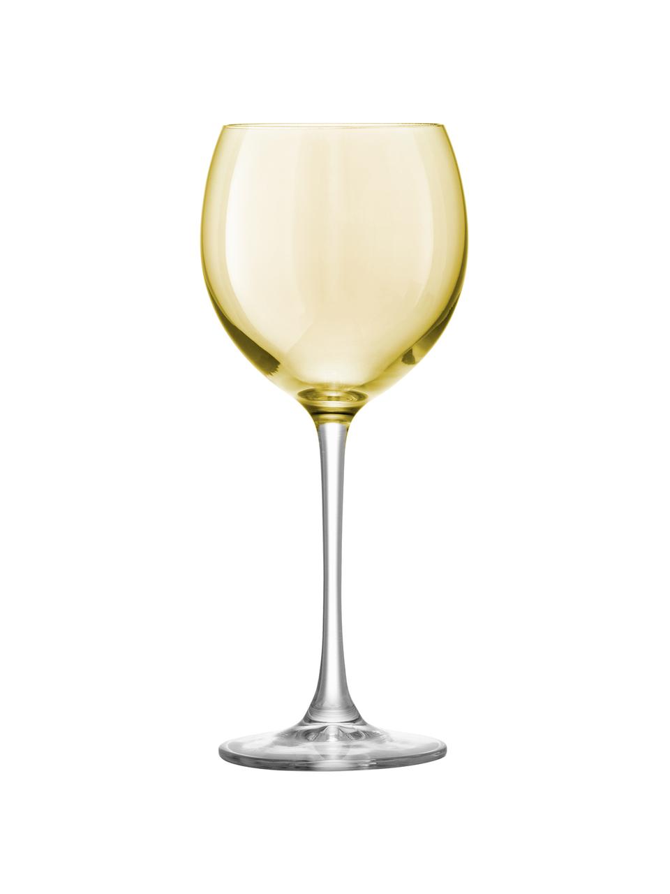 Ručne maľovaný pohár na víno, 4-dielna súprava, Modrá, zelená, ružová, žltá