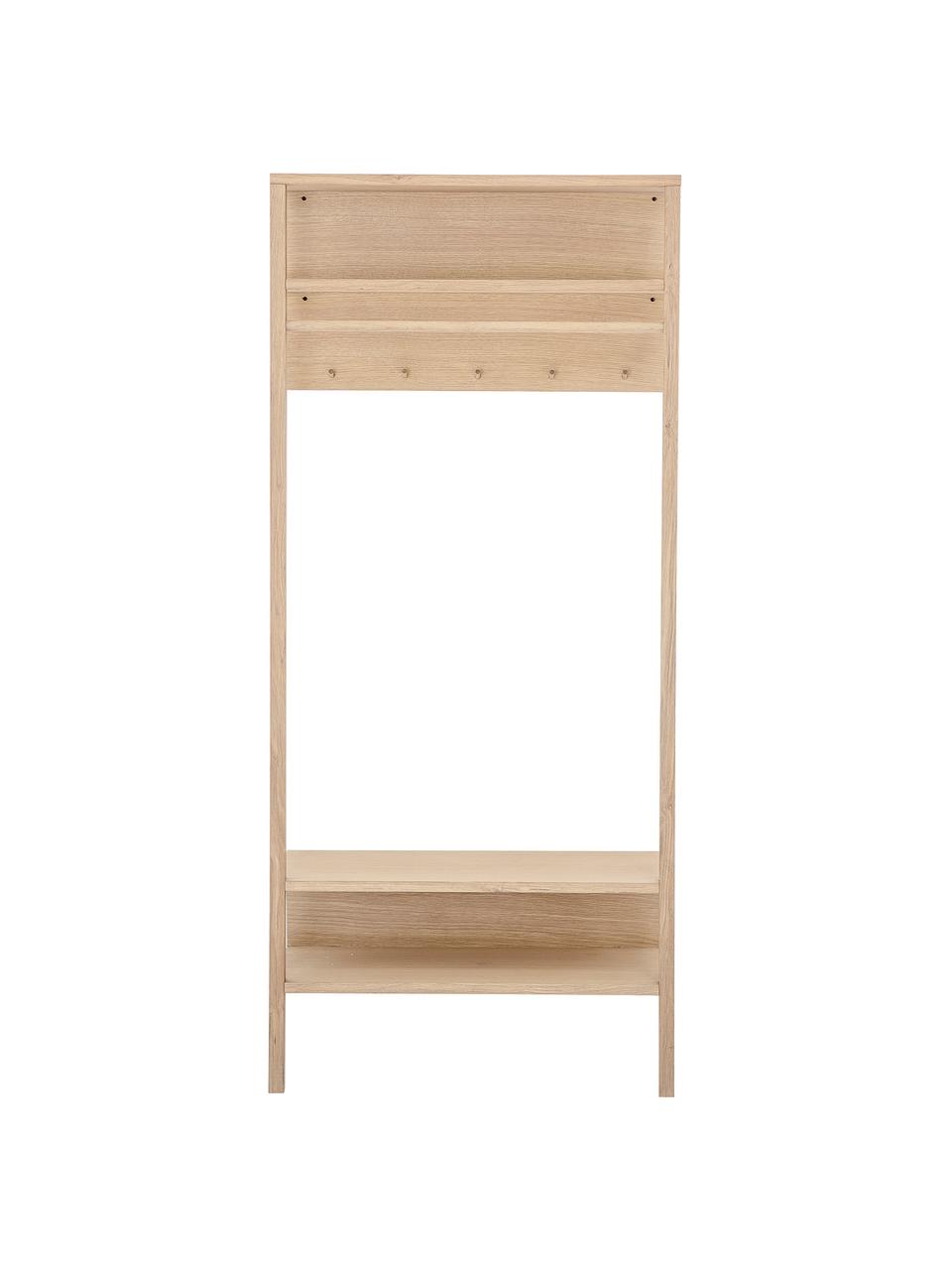 Armario de madeara de roble Sambre, Madera de roble, Beige, An 80 x Al 180 cm