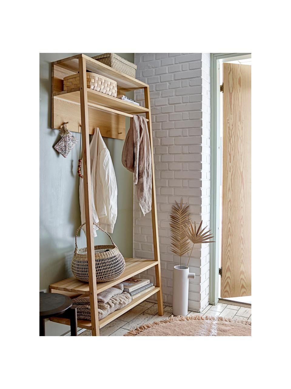 Garderobe Sambre aus Eichenholz, Eichenholz, Beige, B 80 x H 180 cm