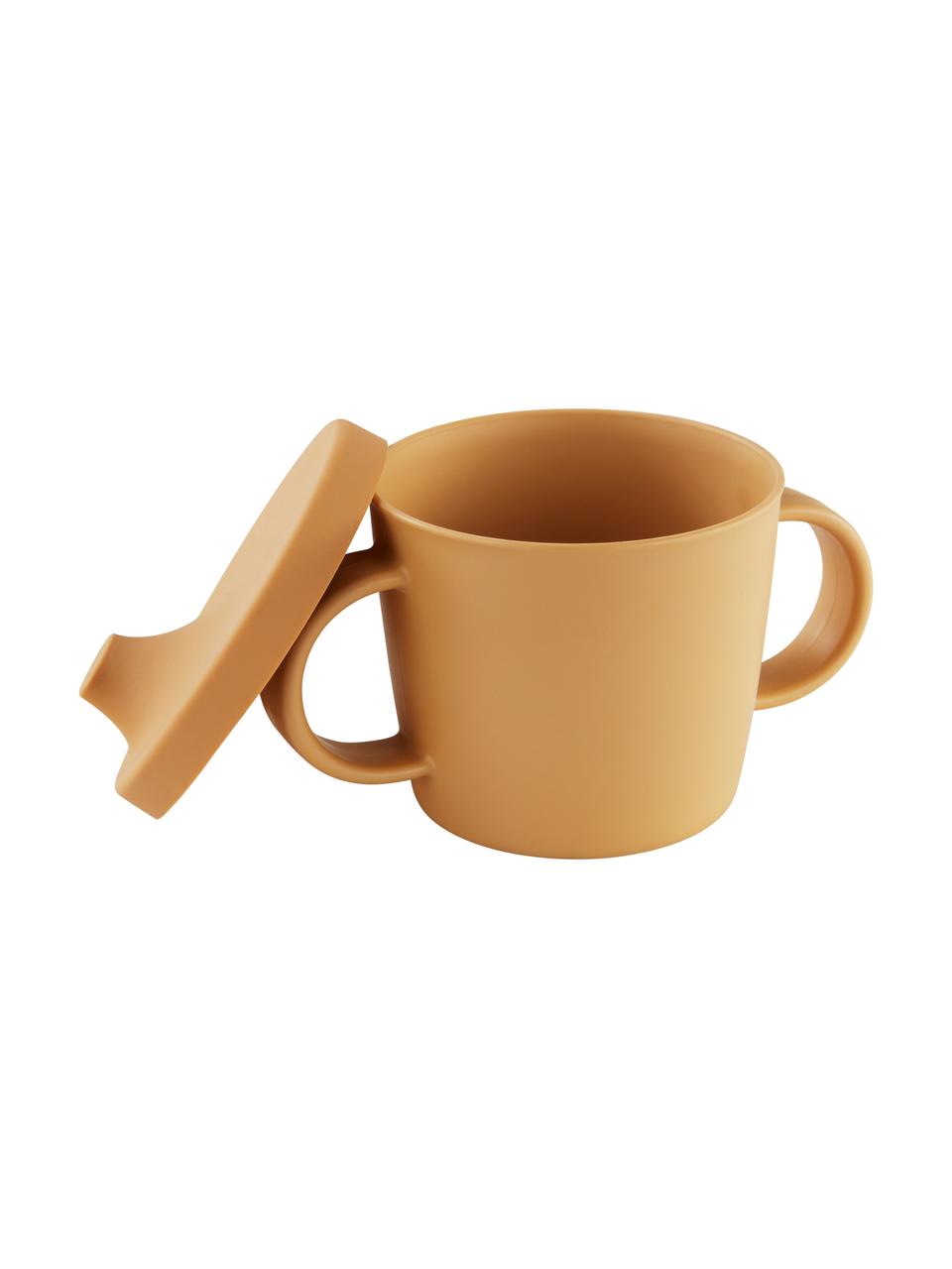 Drinkbeker Sassen, Beker: PLA (biobased plastic), Zonnengeel, Ø 8 x H 7 cm, 200 ml
