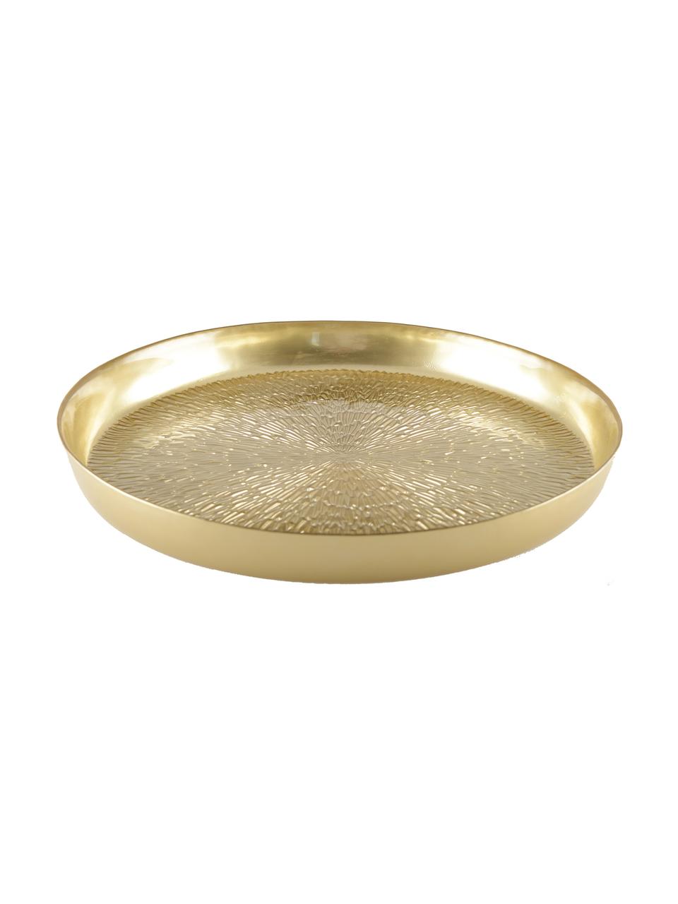 Ø 31 cm come decorazione da tavolo o elegante vassoio da portata Vassoio Glam in ferro bianco/oro bianco/oro LaLe Living 