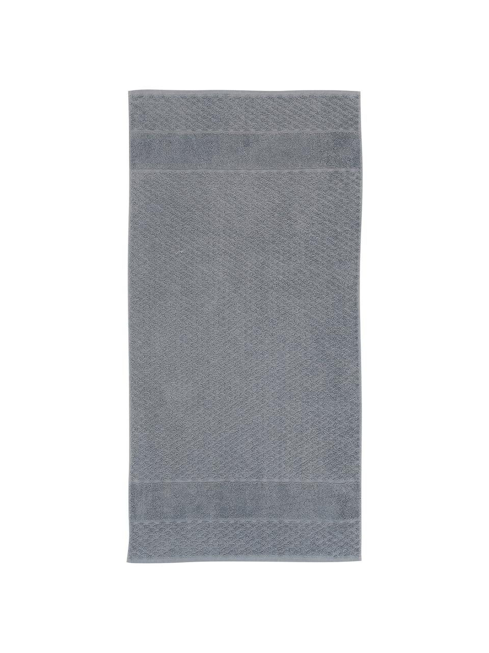 Serviette de toilette en nid d'abeille Katharina, plusieurs tailles, Gris foncé, Drap de bain, larg. 70 x long. 140 cm