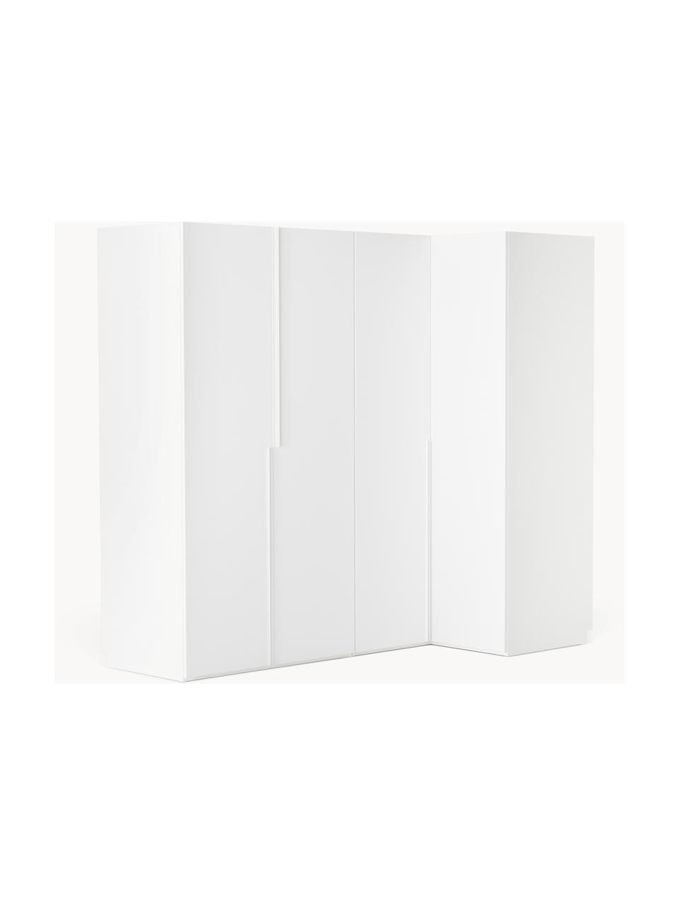 Armoire d'angle modulaire Leon, larg. 215 cm, plusieurs variantes, Blanc, Basic Interior : larg. 215 x haut. 200 cm, avec module d'angle