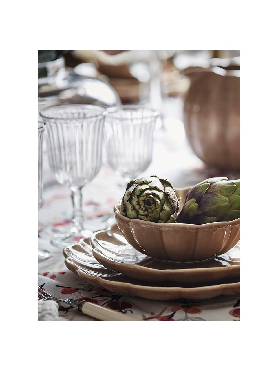 Baumwoll-Tischsets Beas, 2 Stück, Baumwolle, Rosa, Weiß, 38 x 50 cm