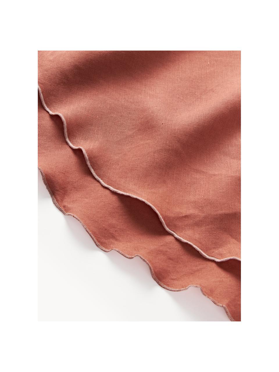 Mantel redondo de lino con ribete Kennedy, 100 % lino lavado

El lino es una fibra natural que tiene una buena capacidad de transpirabilidad, además su alta resistencia a la abrasión hace que el lino sea muy duradero.

El material utilizado para este producto ha sido probado contra sustancias nocivas y está certificado según el STANDARD 100 por OEKO-TEX®, 6760CIT, CITEVE., Rojo coral, rosa claro, De 4 a 6 comensales (Ø 180 cm)