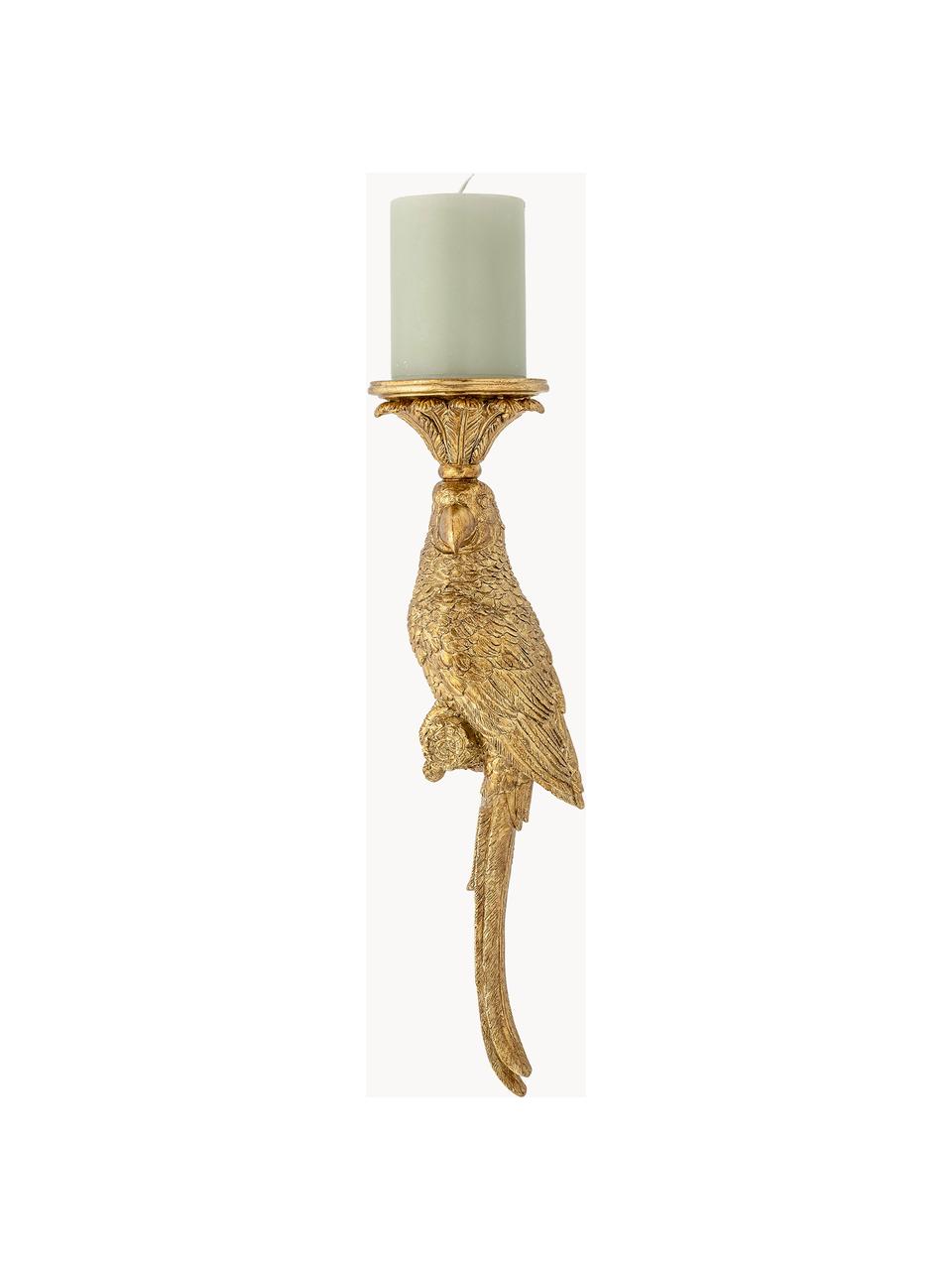 Candelabro Seyara, Plástico, Dorado, Ø 12 x Al 39 cm